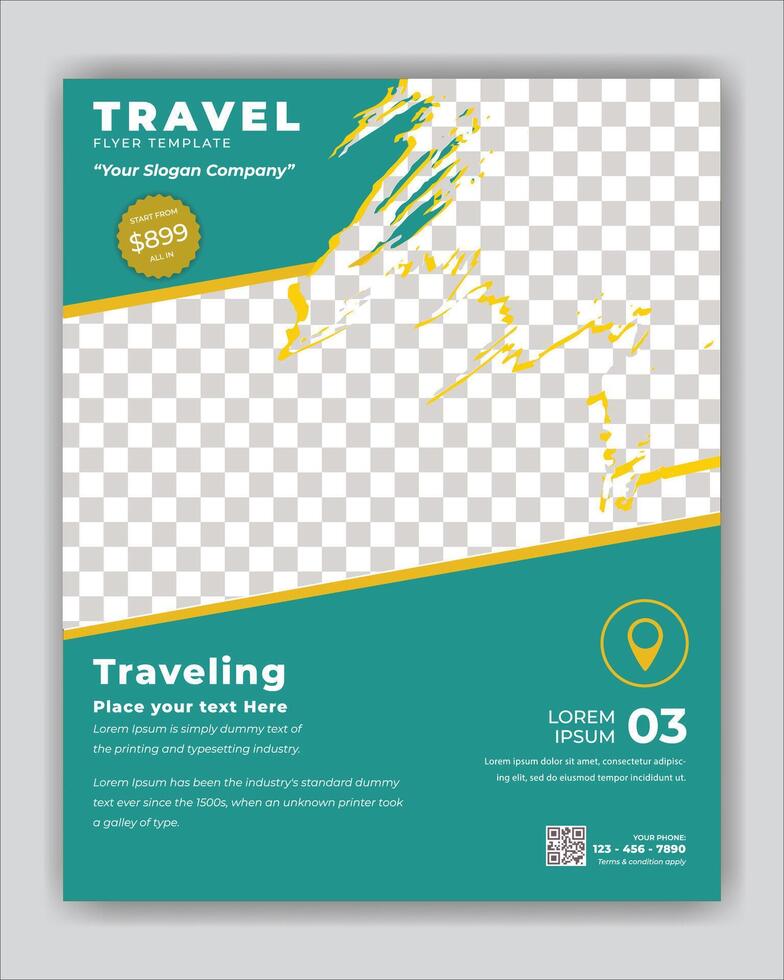 Journey Through Beautiful Landscapes. vector