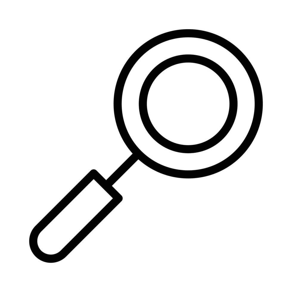 Loupe Icon in Line Style vector