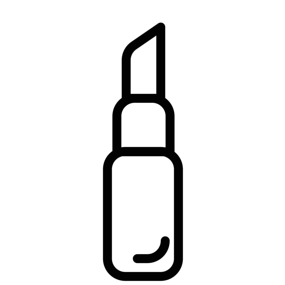 Lipstick Icon in Line Style vector