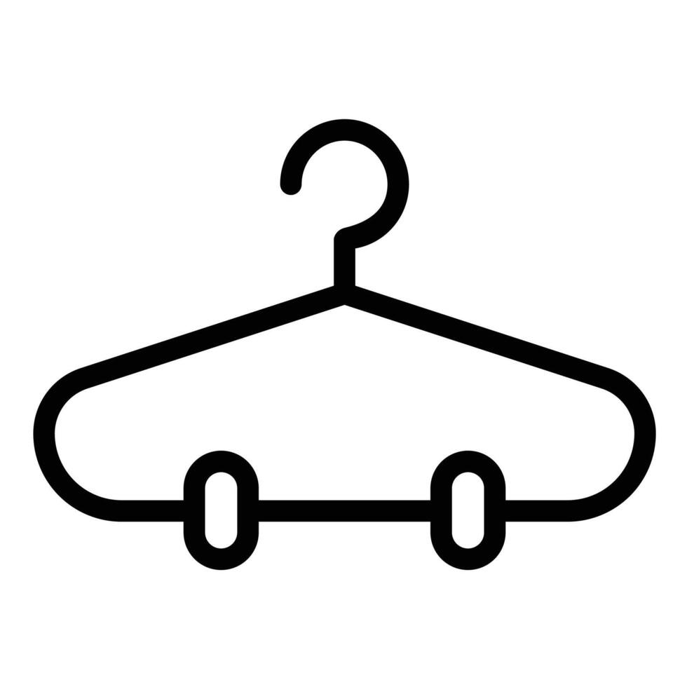 Hanger Icon in Line Style vector
