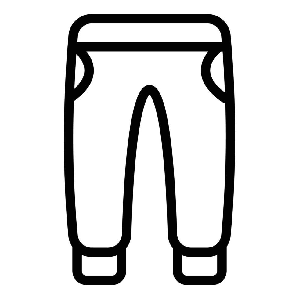 Trouser Icon in Line Style vector