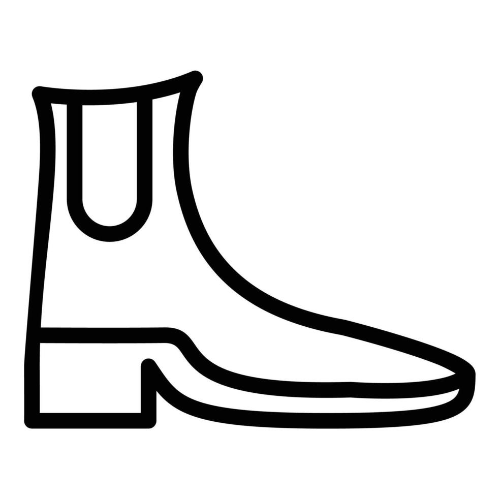 Boot Icon in Line Style vector