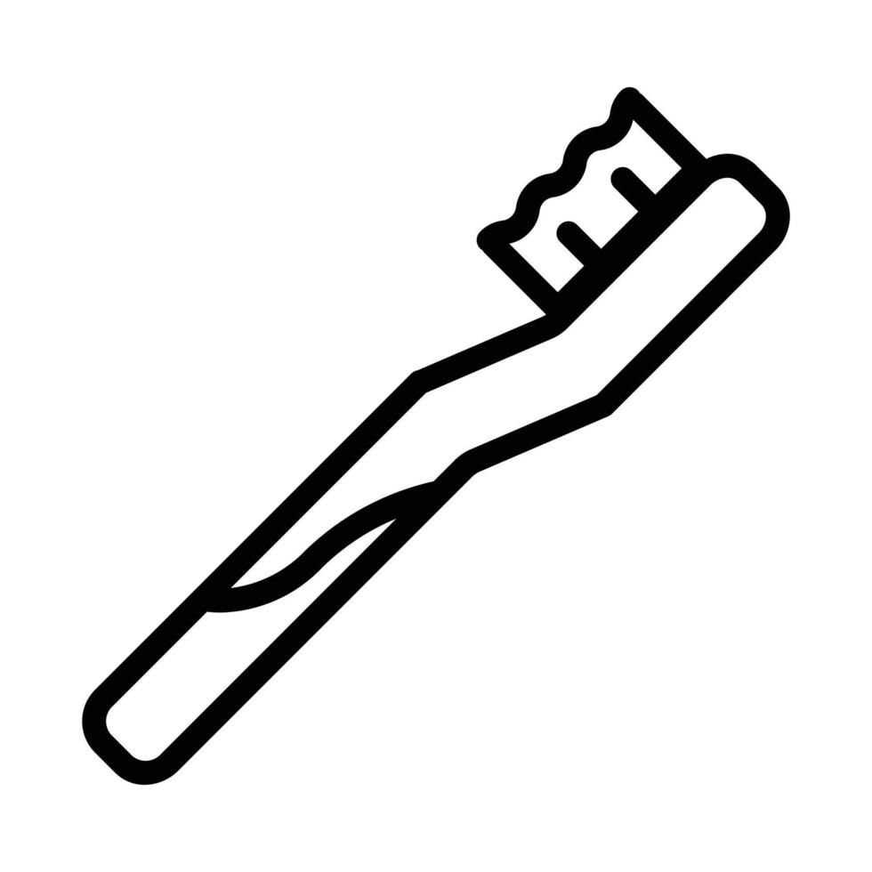 Tooth Brush Icon in Line Style vector