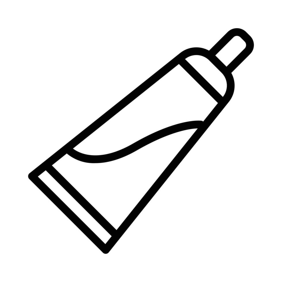 Tooth Paste Icon in Line Style vector