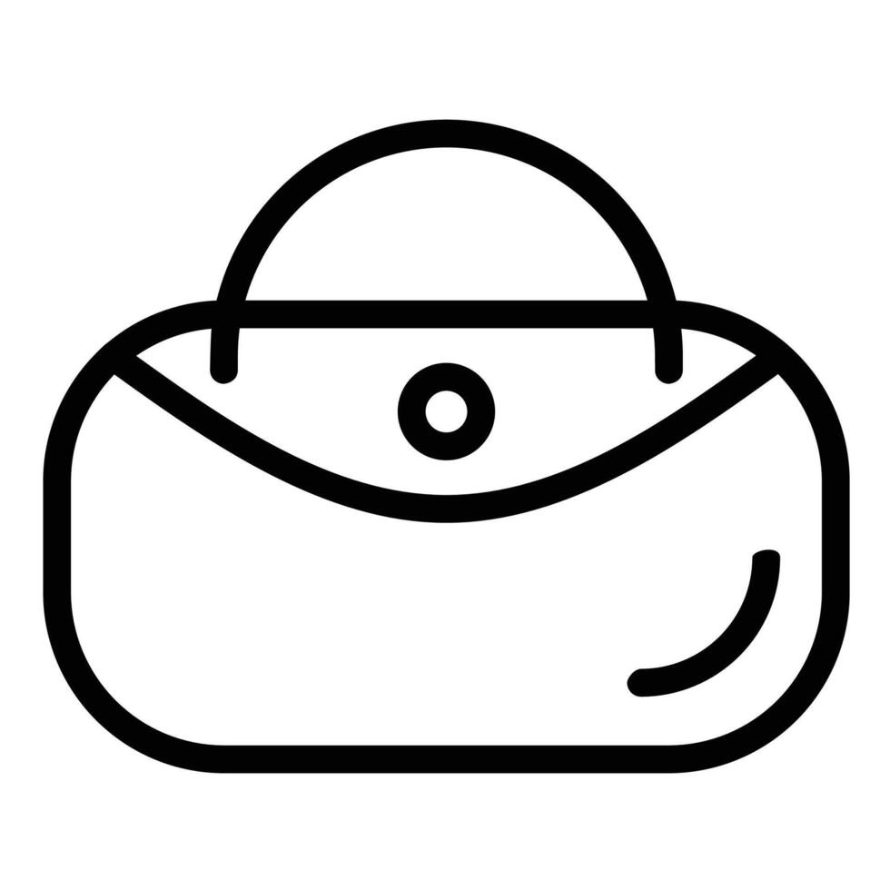 Hand bag Icon in Line Style vector