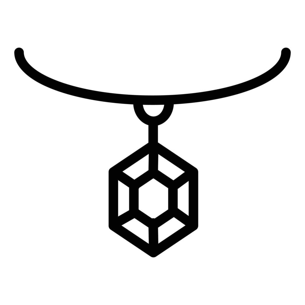 Pendant Icon in Line Style vector