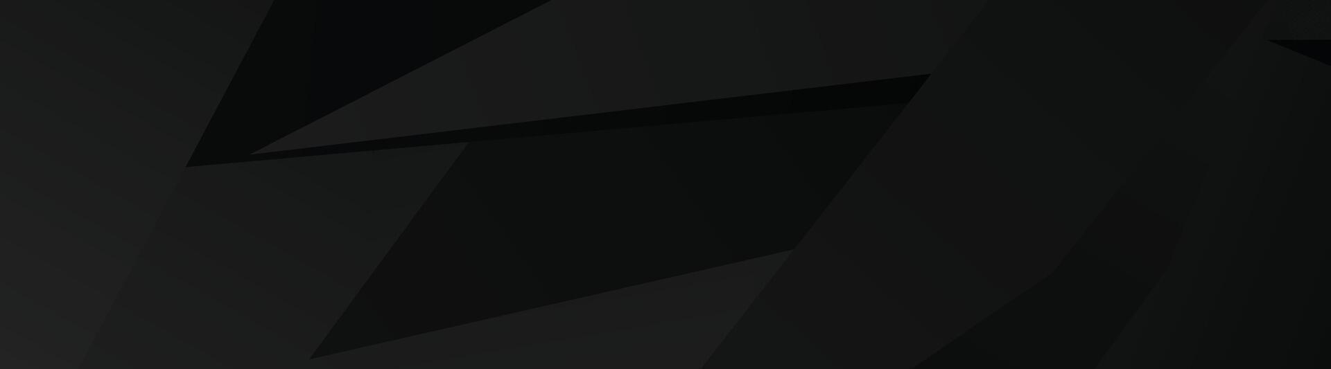 Abstract geometric black polygon background with overlapping shapes vector