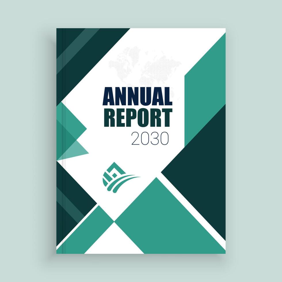 the annual report 2030 template is shown vector