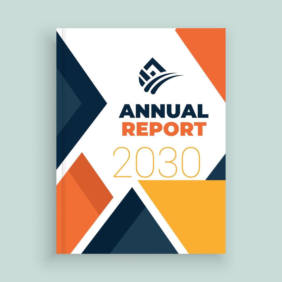 corporate Business Annual Report Layout Template for Success vector