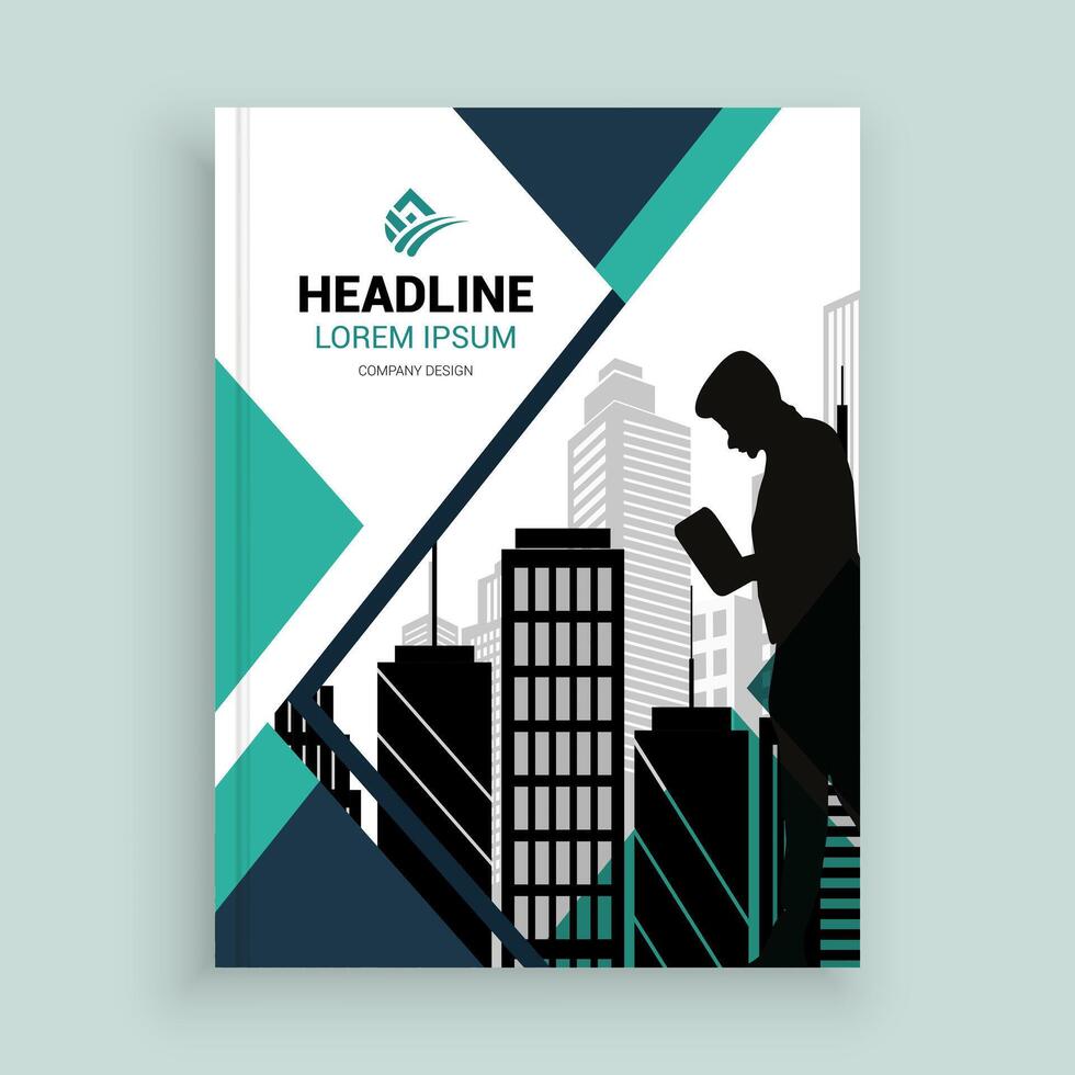 business book cover design template vector