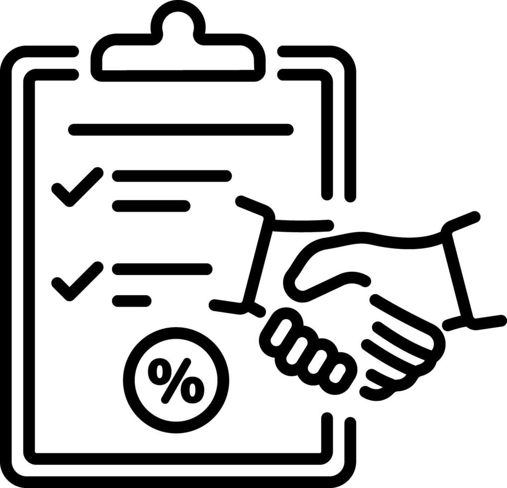 Completion of tax registration, line style icon vector