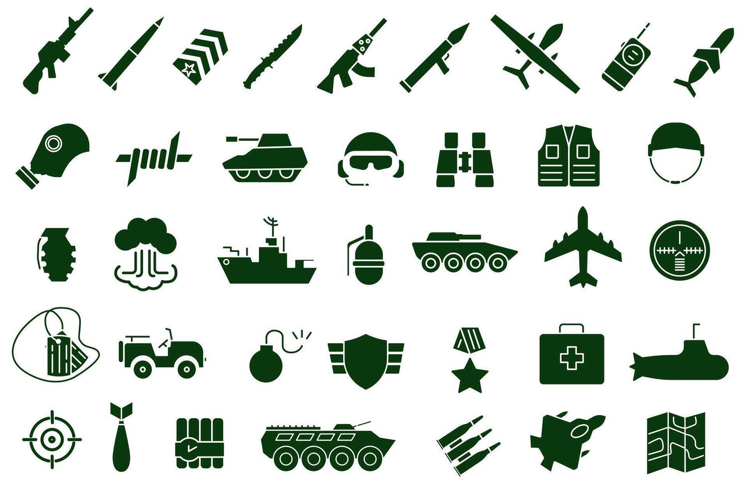 Military badges. Minimal editable military army design. vector
