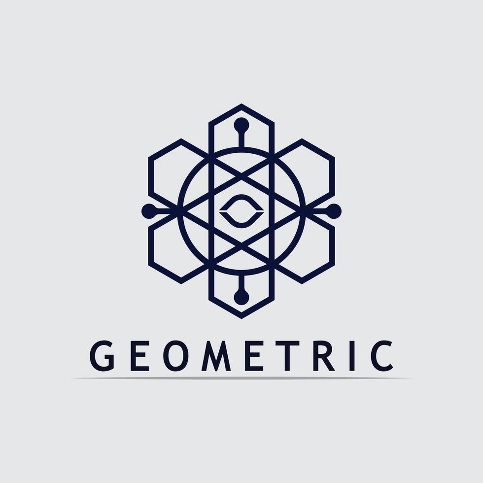 symbol Geometric logo stock icon illustration and business logo vector