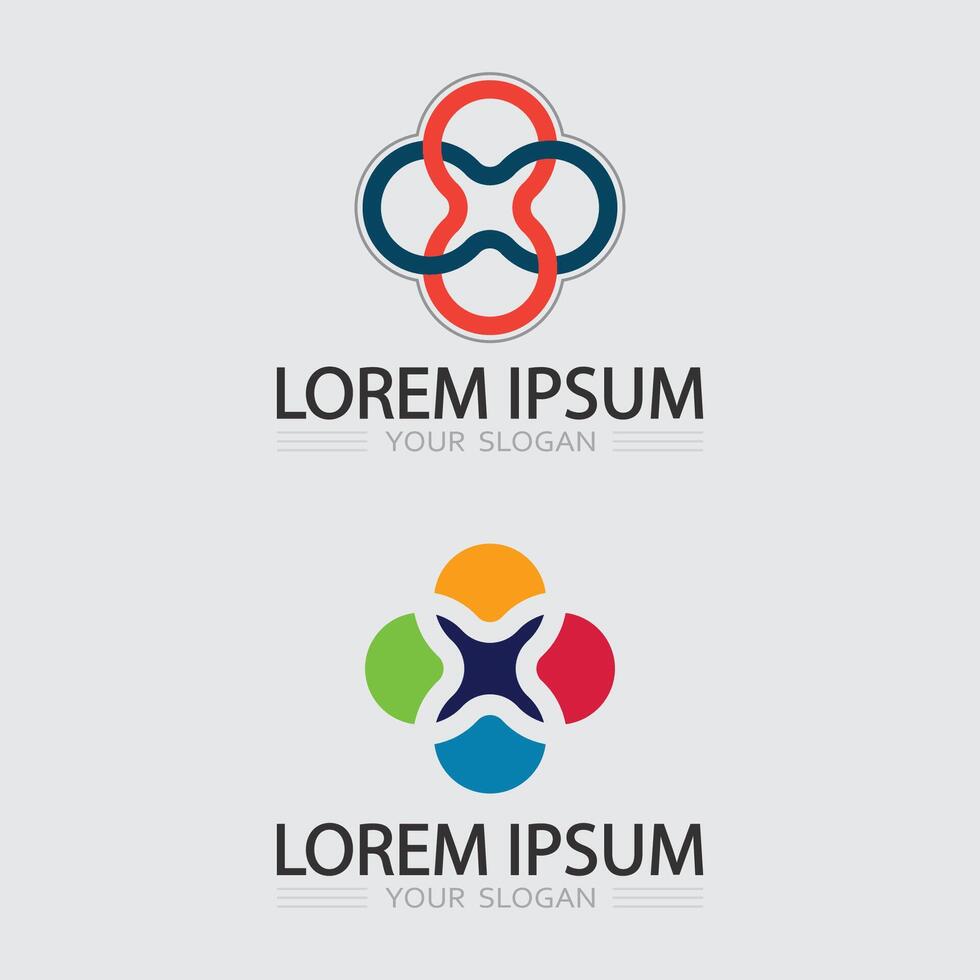 Business logo and design icon sign illustration LOOP vector