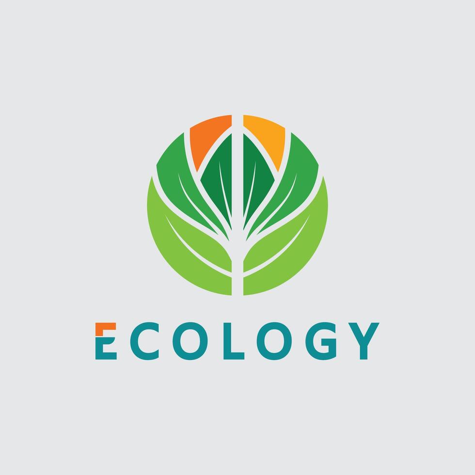 Green leaf logo design for nature symbol template editable,Green leaf logo ecology nature element icon. vector