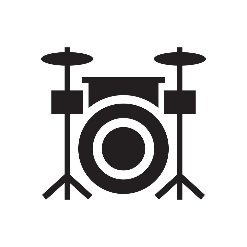 Drum music instrument vector