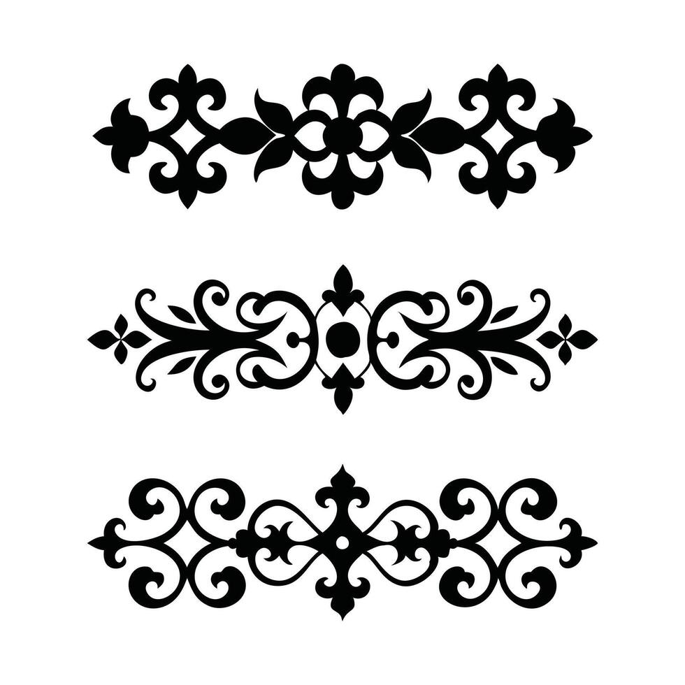 set of decorative elements design vector