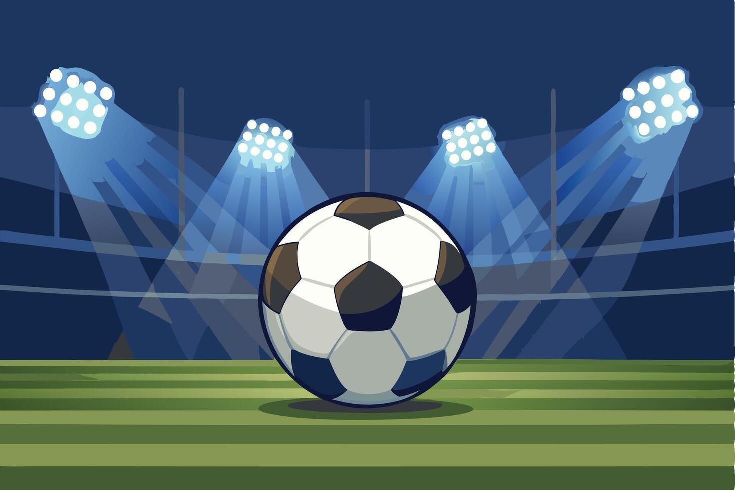 Soccer Ball in Stadium vector