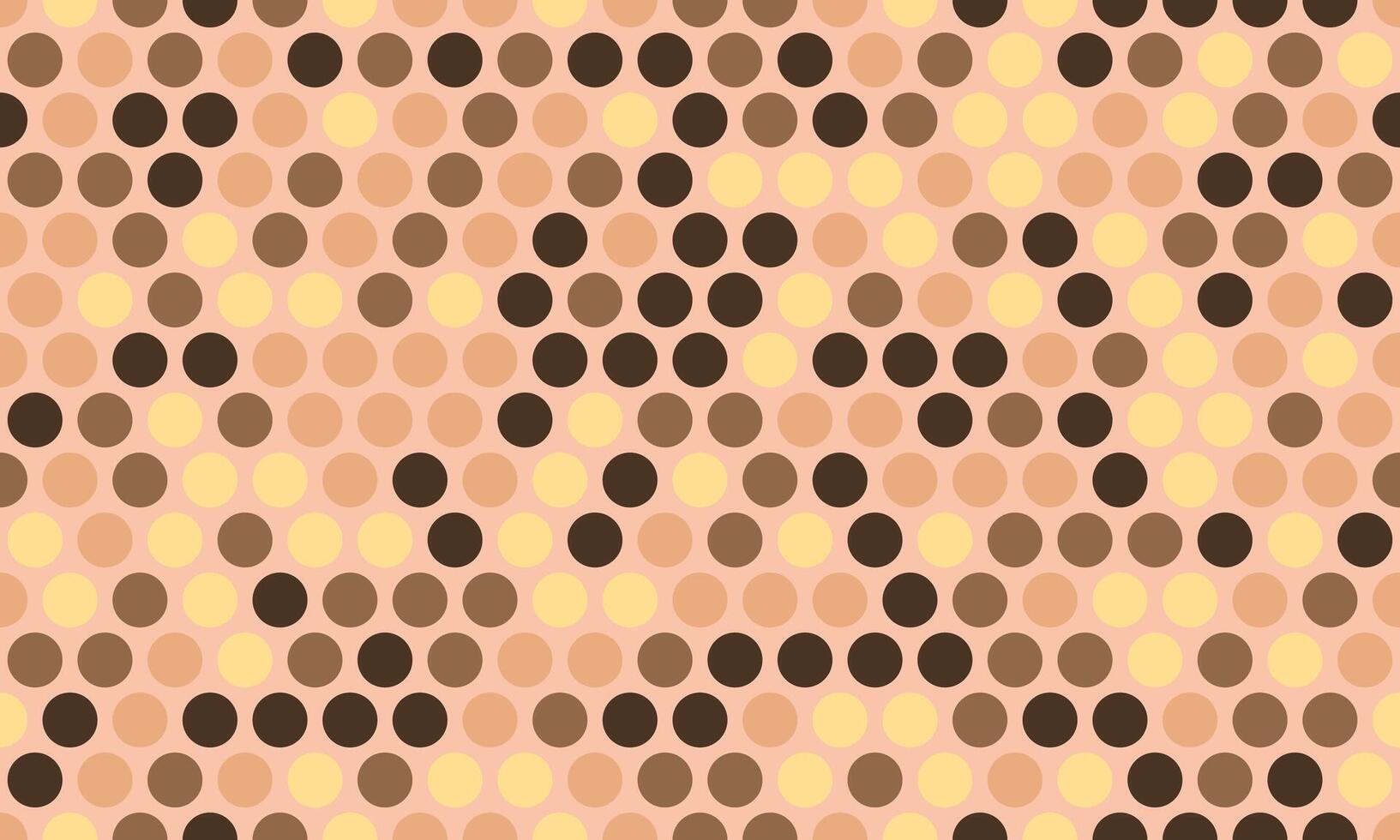 Abstract seamless pattern of diverse circles in warm earth tones. Perfect for backgrounds, textiles, or modern design projects. Evokes feelings of unity and natural harmony. vector