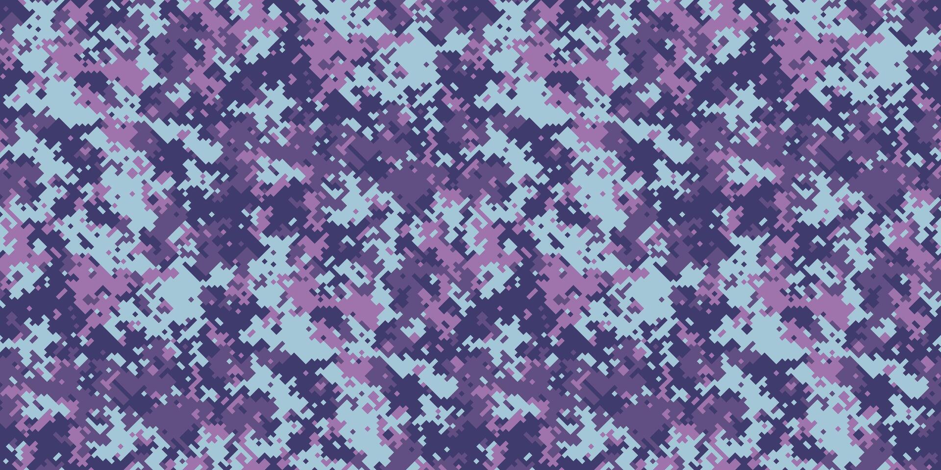 Abstract purple and blue digital camouflage pattern. Perfect for fashion, textiles, or website backgrounds. Subtle yet striking, this design offers a unique blend of texture and color. vector