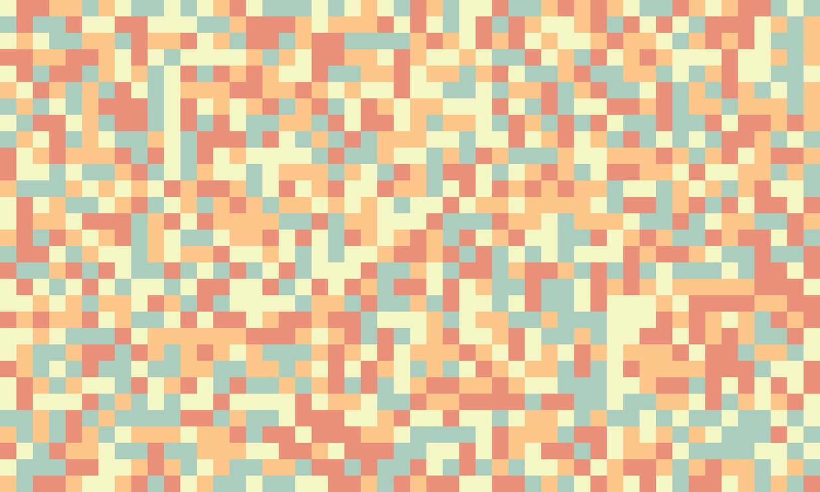 Abstract pixel art background. Warm, earthy tones create a calming, textured effect. Ideal for website banners, social media posts, or textile designs. vector