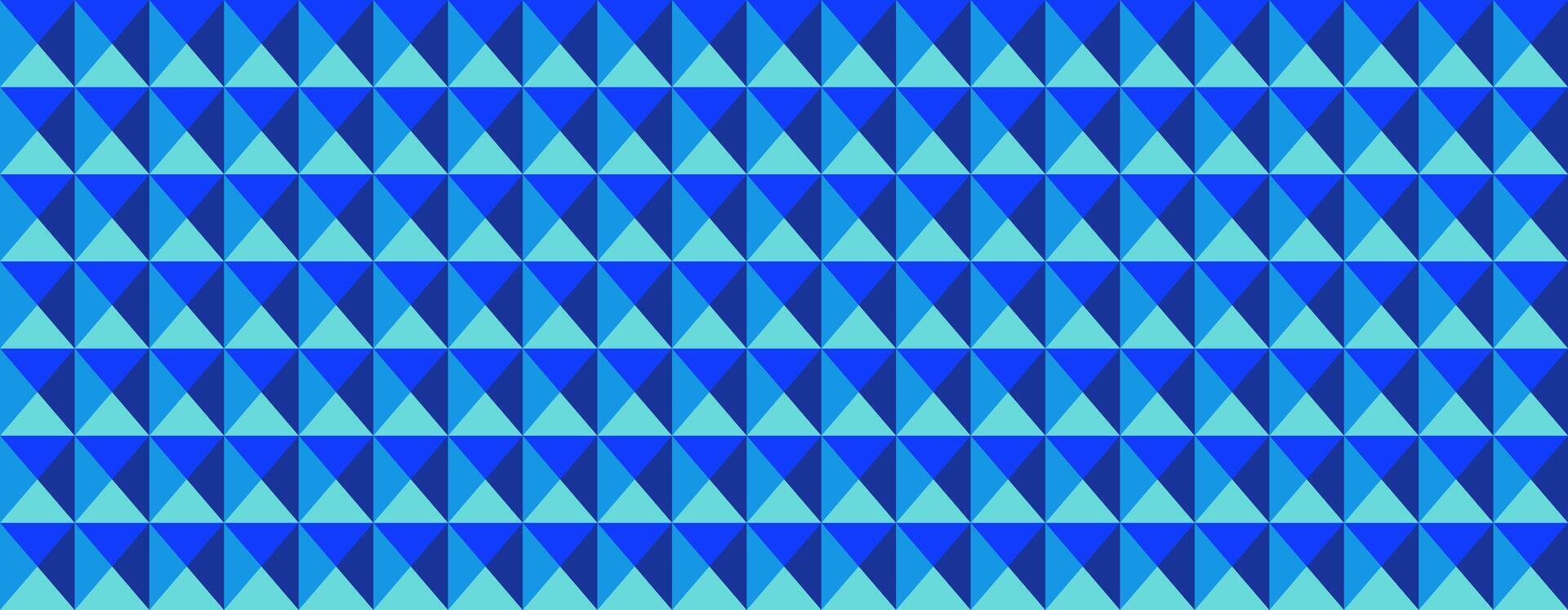 Abstract geometric pattern featuring a tessellation of vibrant blue triangles. Perfect for backgrounds, website design, textile prints, or any project needing a modern, dynamic visual. vector