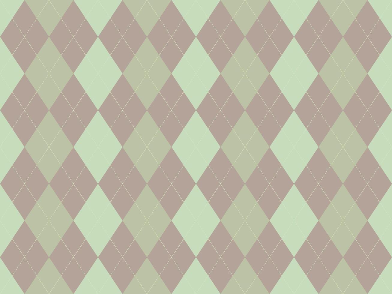Elegant argyle pattern in soft pastel greens and browns. Perfect for backgrounds, textile designs, or adding a touch of sophisticated style to your projects. vector