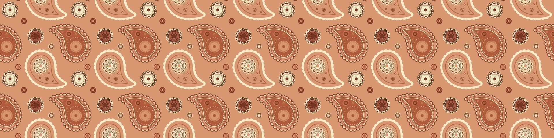 Canvas flat in bohemian background. Effortless paisley a linen texture. Striped carpet with art vintage. vector
