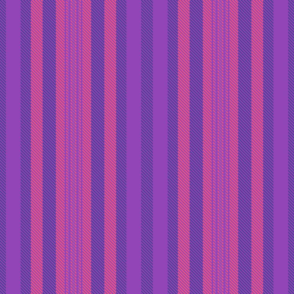 Vibrant vertical stripes in shades of pink and purple create a dynamic textile pattern. Perfect for fashion, packaging, or web design, this image evokes energy and style. vector