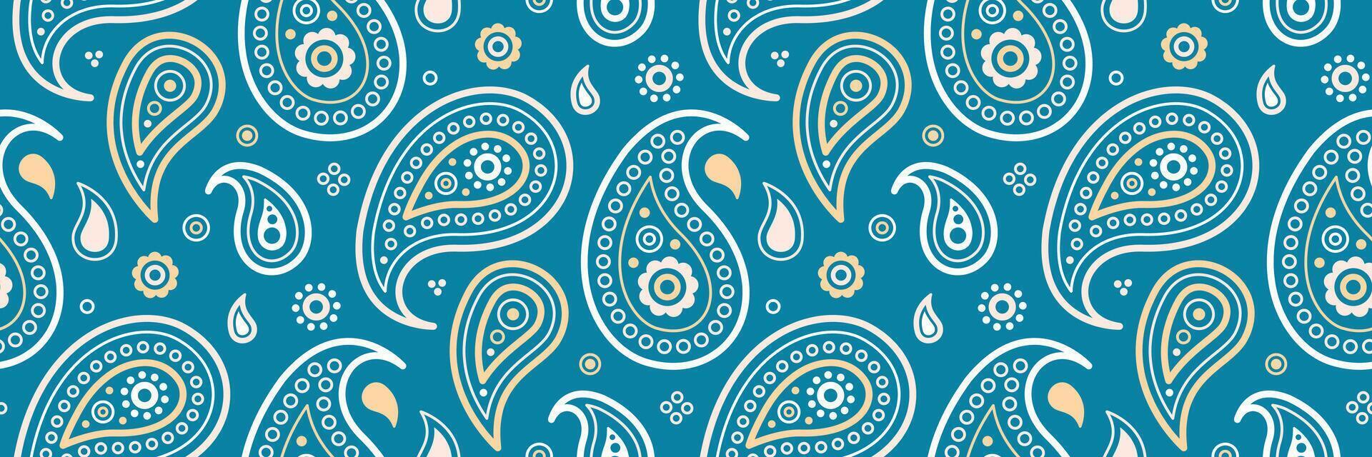 Vibrant art deco at tiled fantasy. Old paisley on elegant print. Eco boteh in surface ornamental. vector