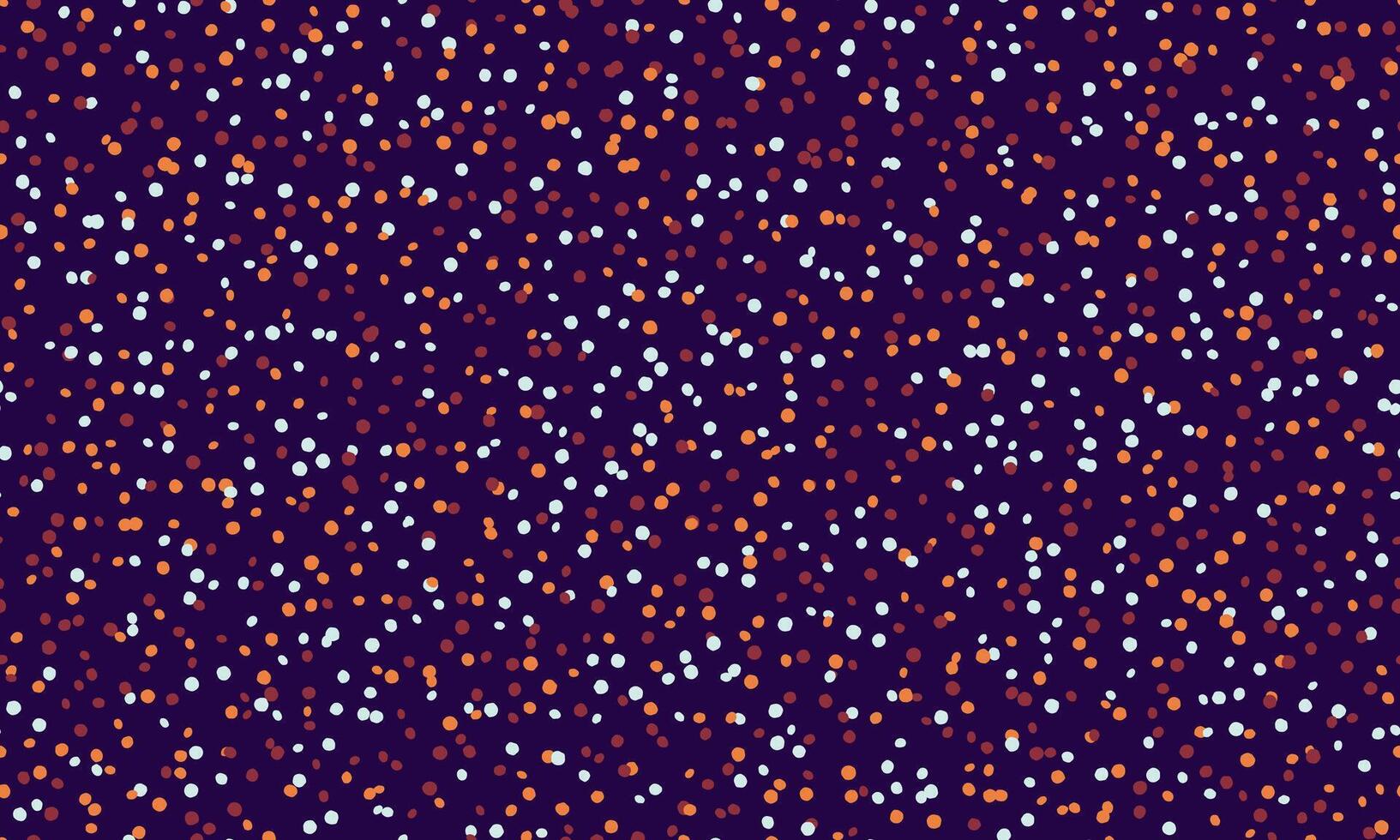 Abstract festive confetti pattern. Vibrant, colorful dots on a deep purple background create a joyful and celebratory mood. Perfect for backgrounds, textures, or festive designs. vector