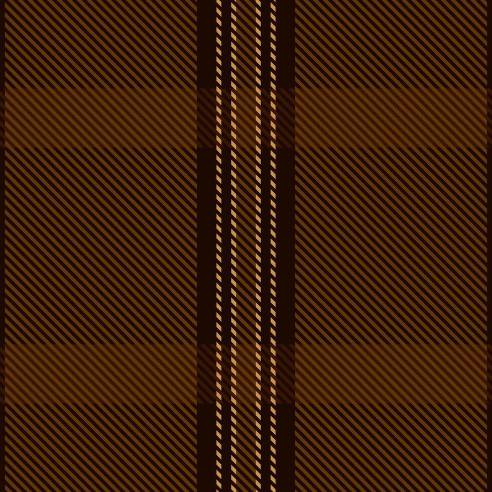 Elegant brown and beige plaid pattern. Subtle diagonal lines create texture depth. Ideal for textile designs, backgrounds, website banners, and packaging. vector