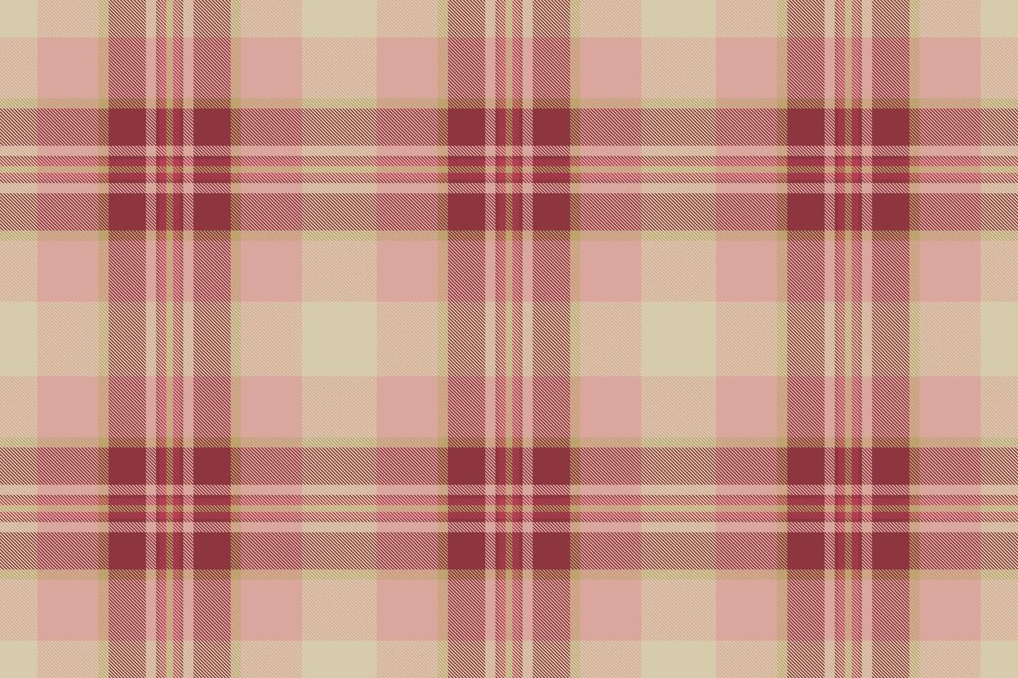 Elegant blush pink and beige plaid pattern. Perfect for textile designs, website backgrounds, or scrapbooking projects. This soft, subtle texture evokes feelings of warmth and comfort. vector