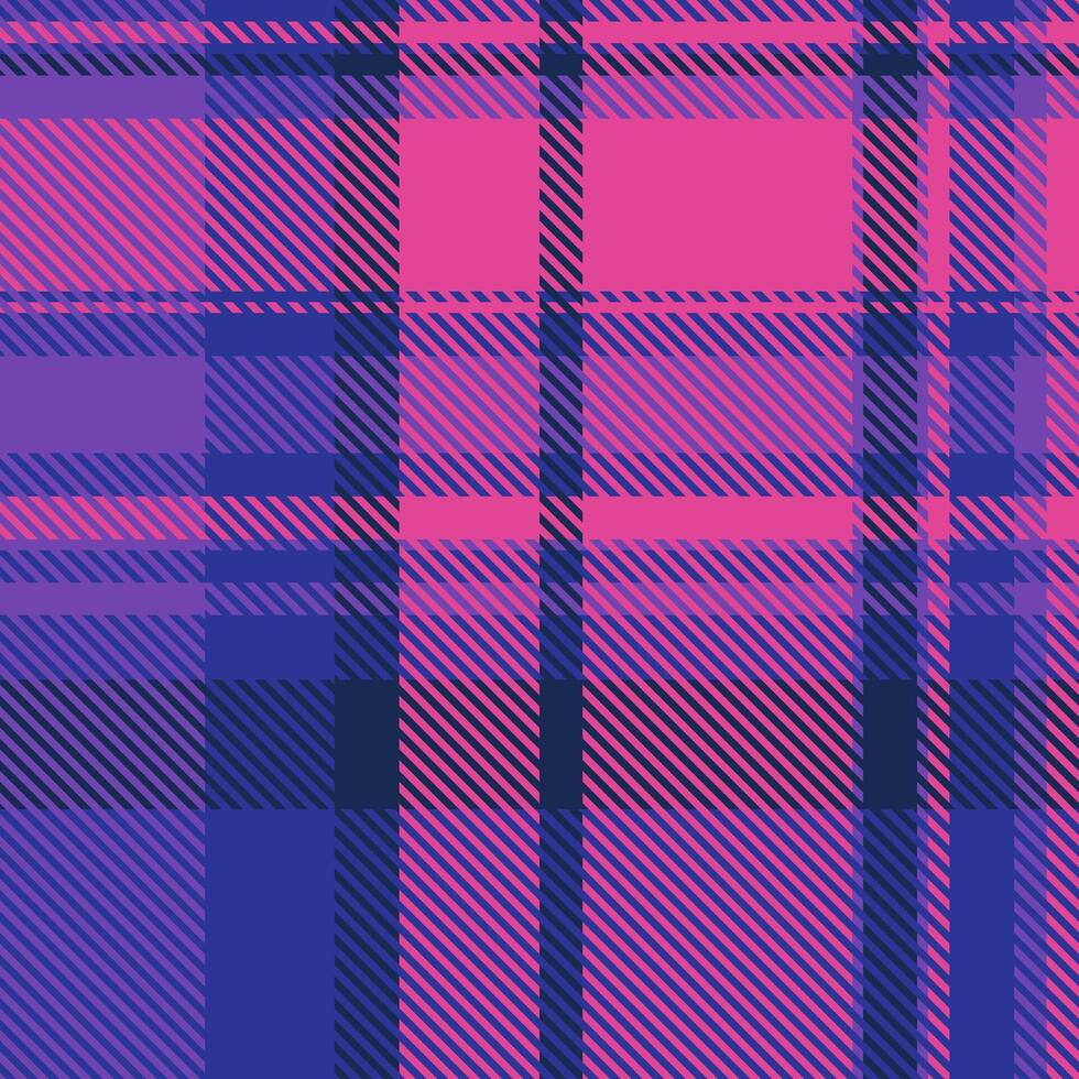 Plank pattern texture background, oilcloth textile check. Free fabric seamless tartan plaid in blue and pink colors. vector