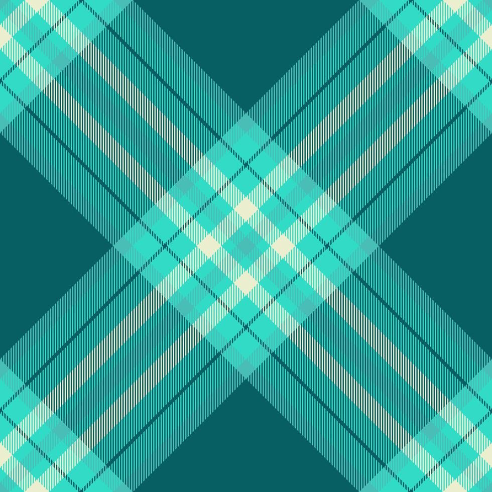 Infinity fabric tartan plaid, azul texture seamless. Tattersall textile check pattern background in teal and cyan colors. vector