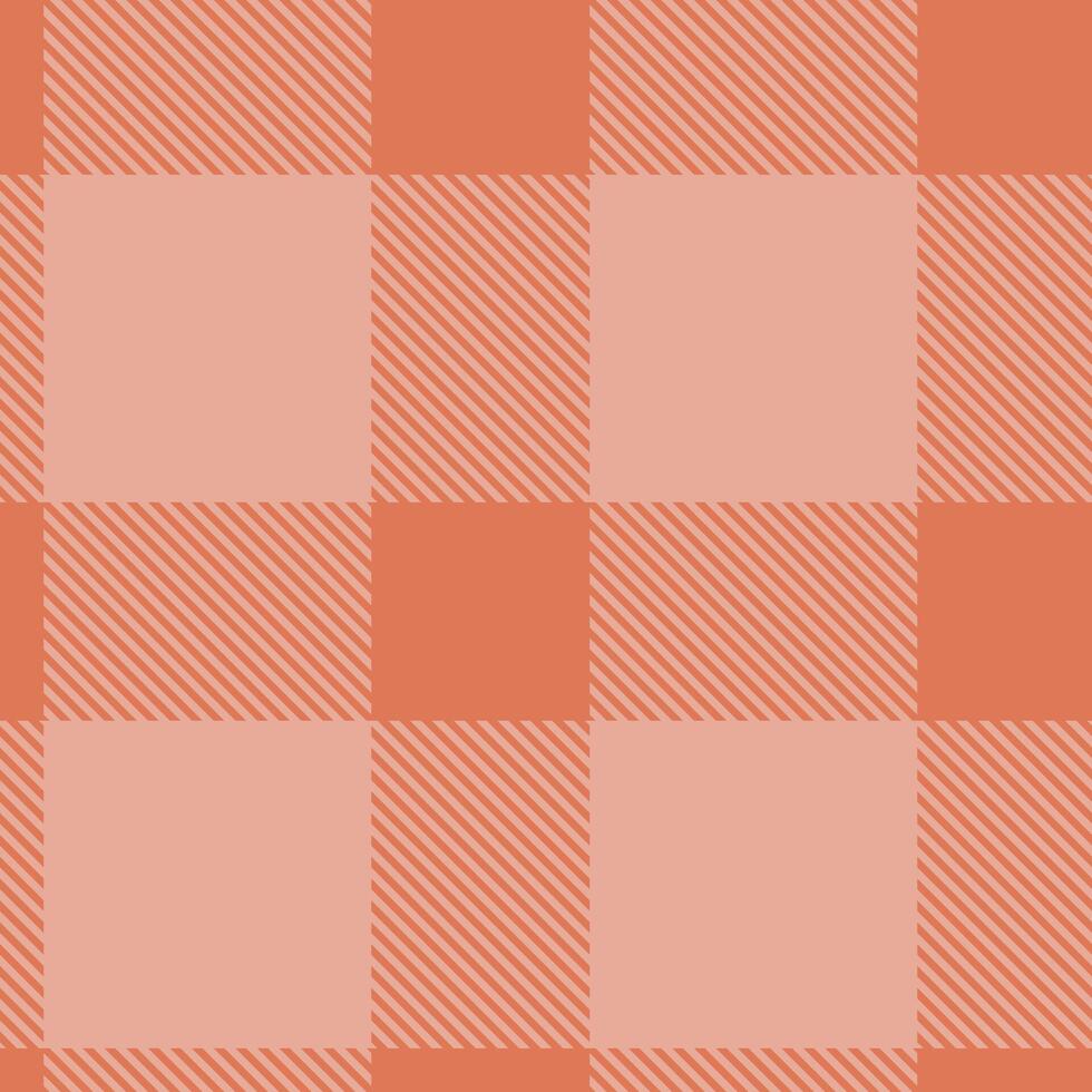 Subtle peach and coral checkered pattern. A stylish, minimalist design perfect for backgrounds, textiles, or branding. Evokes a sense of calm and warmth. Ideal for autumnal or spring themes. vector