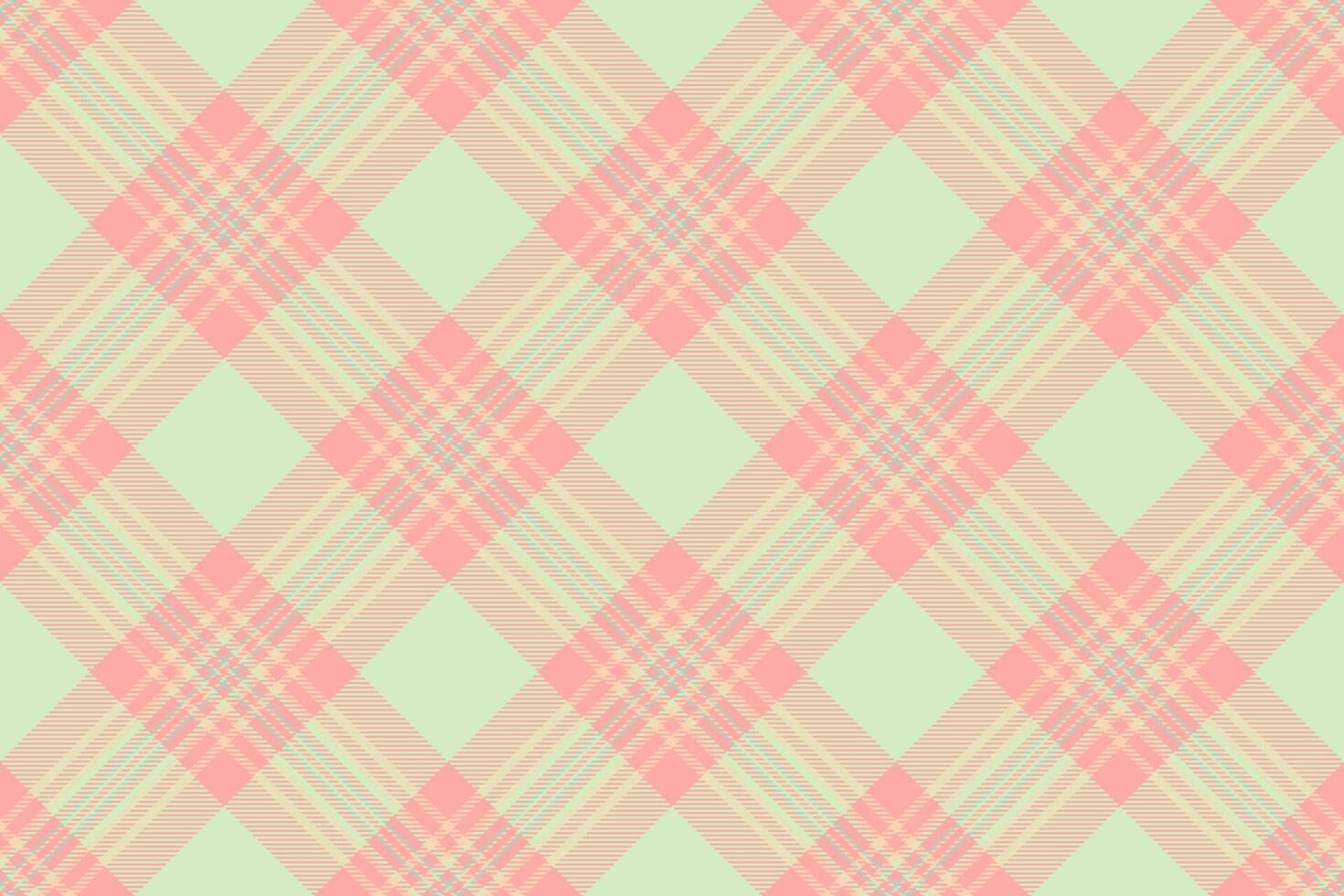 Elegant pastel pink and mint green plaid pattern. Perfect for textile design, website backgrounds, or crafting projects. This soft, subtle design evokes feelings of serenity and femininity. vector