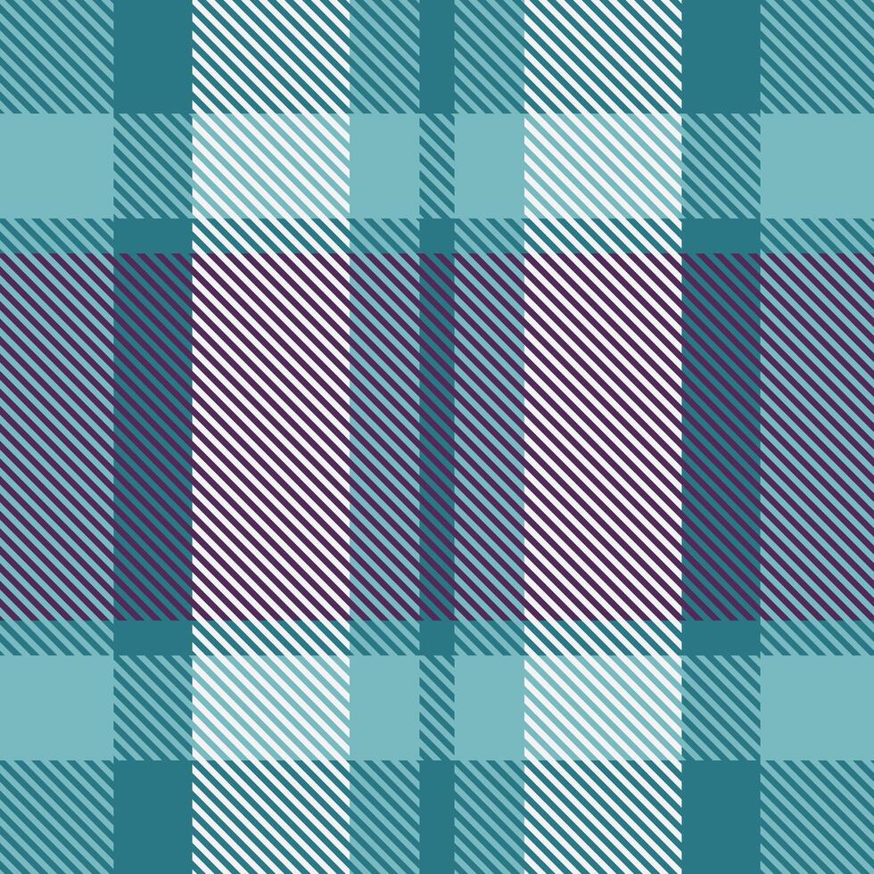 Elegant teal and purple plaid pattern. Perfect for textile design, apparel, website backgrounds, or packaging. This sophisticated texture evokes a feeling of warmth and style. vector