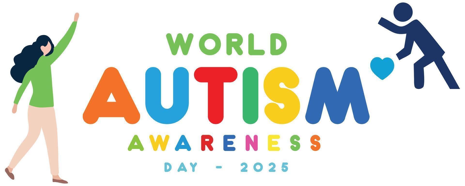 World Autism Awareness Day is observed every years vector