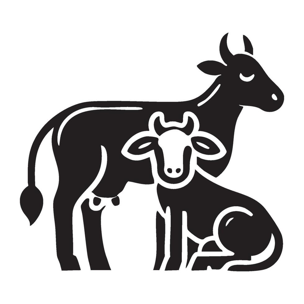 Idul Adha Sacrificial Goat Icon vector