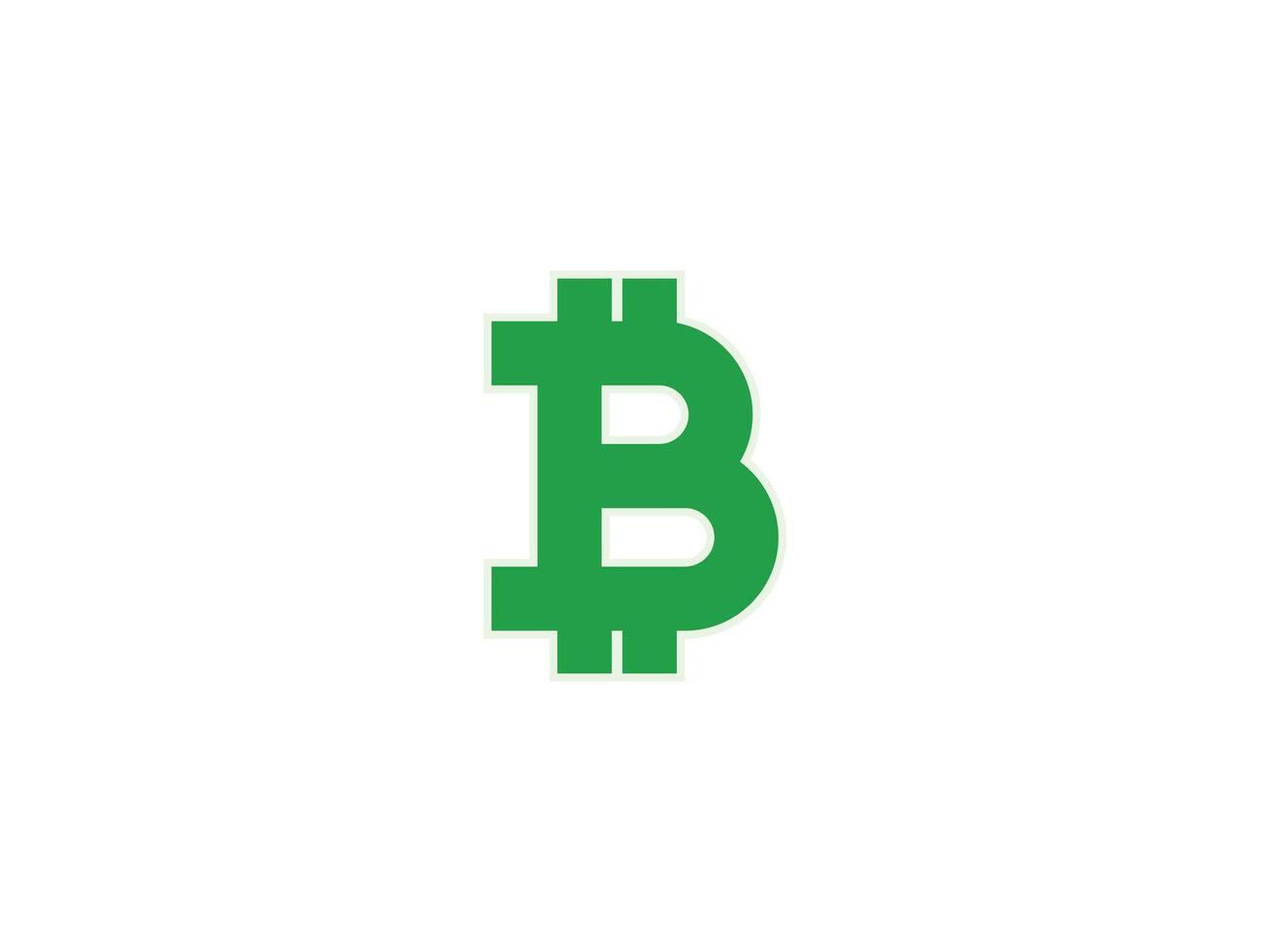 Green Bitcoin FREE vector