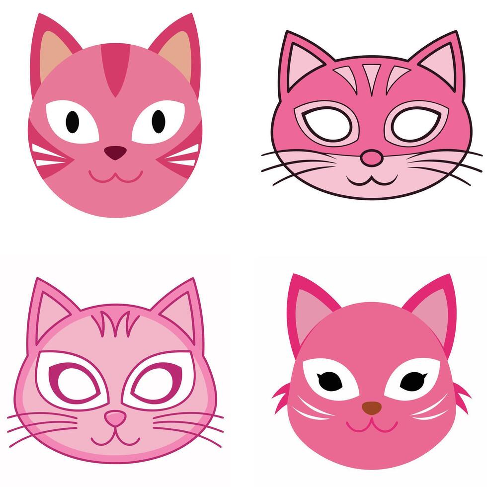 Cute Faces Collection vector