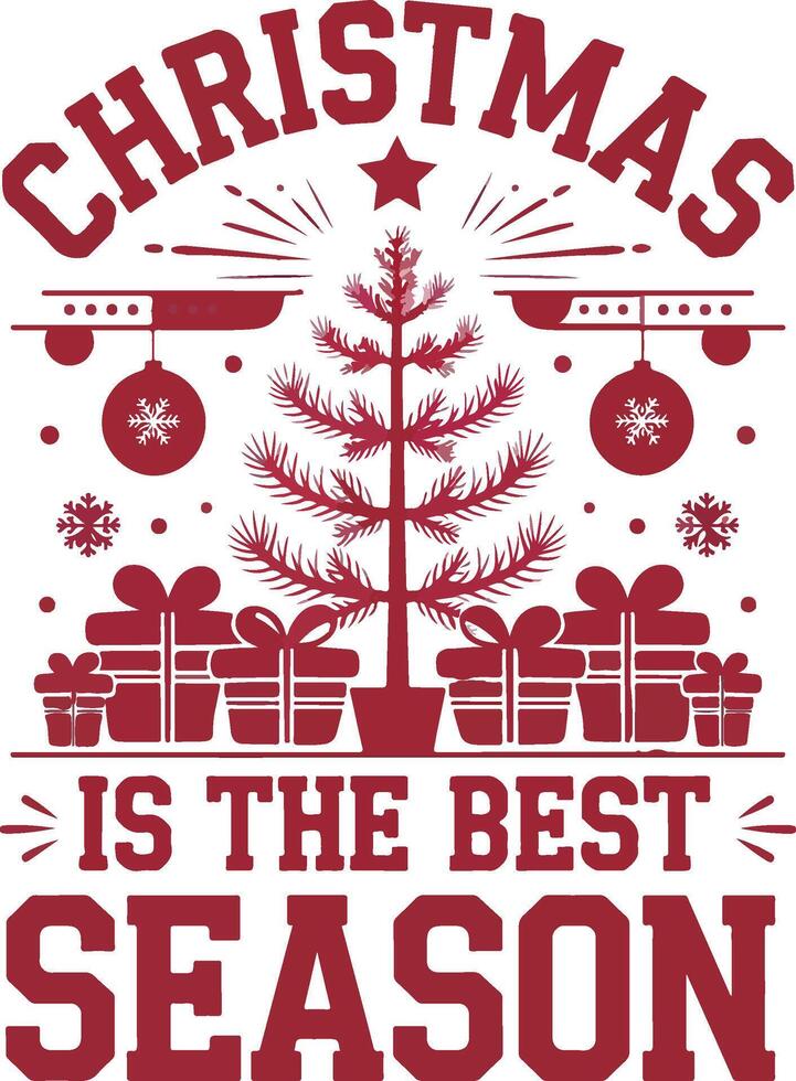 Happy Christmas t-shirt design vector