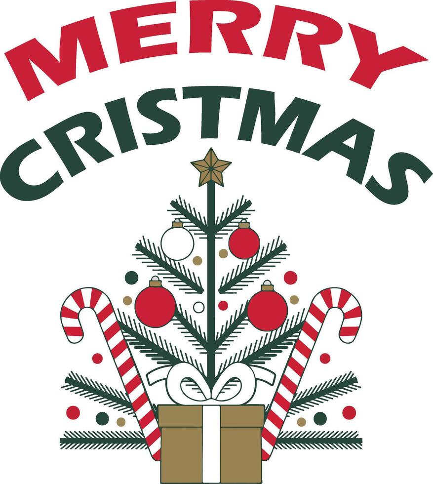 Merry Christmas t-shirt design vector