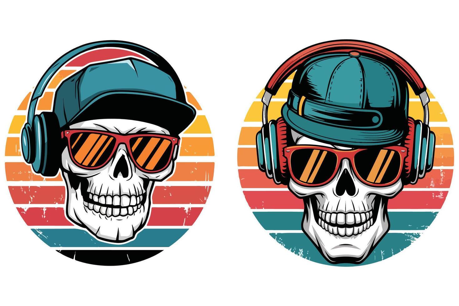 Skull based t-shirt design vector