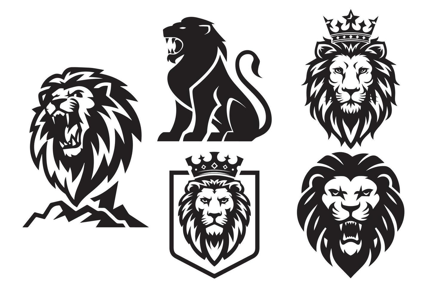 Logo based on lion vector