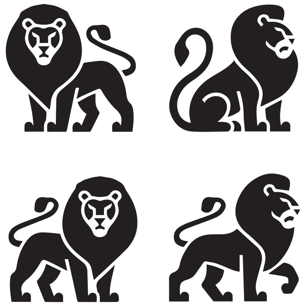Lion logo design vector