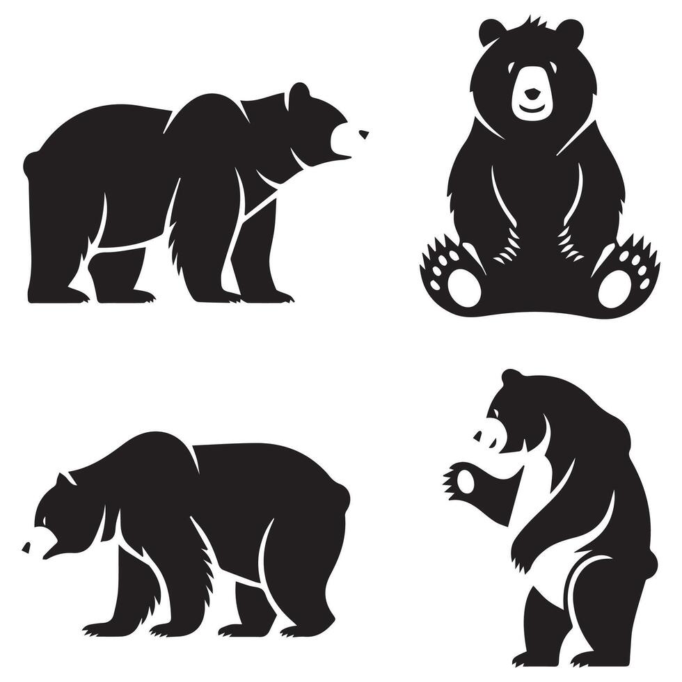 Bear based logo vector