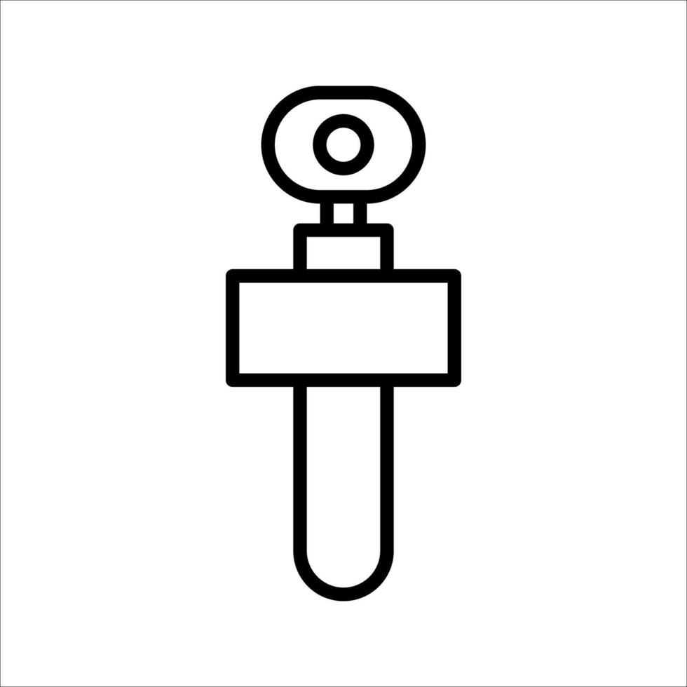 videocamera one Icon Symbol isolated white background. illustration. color editable. vector