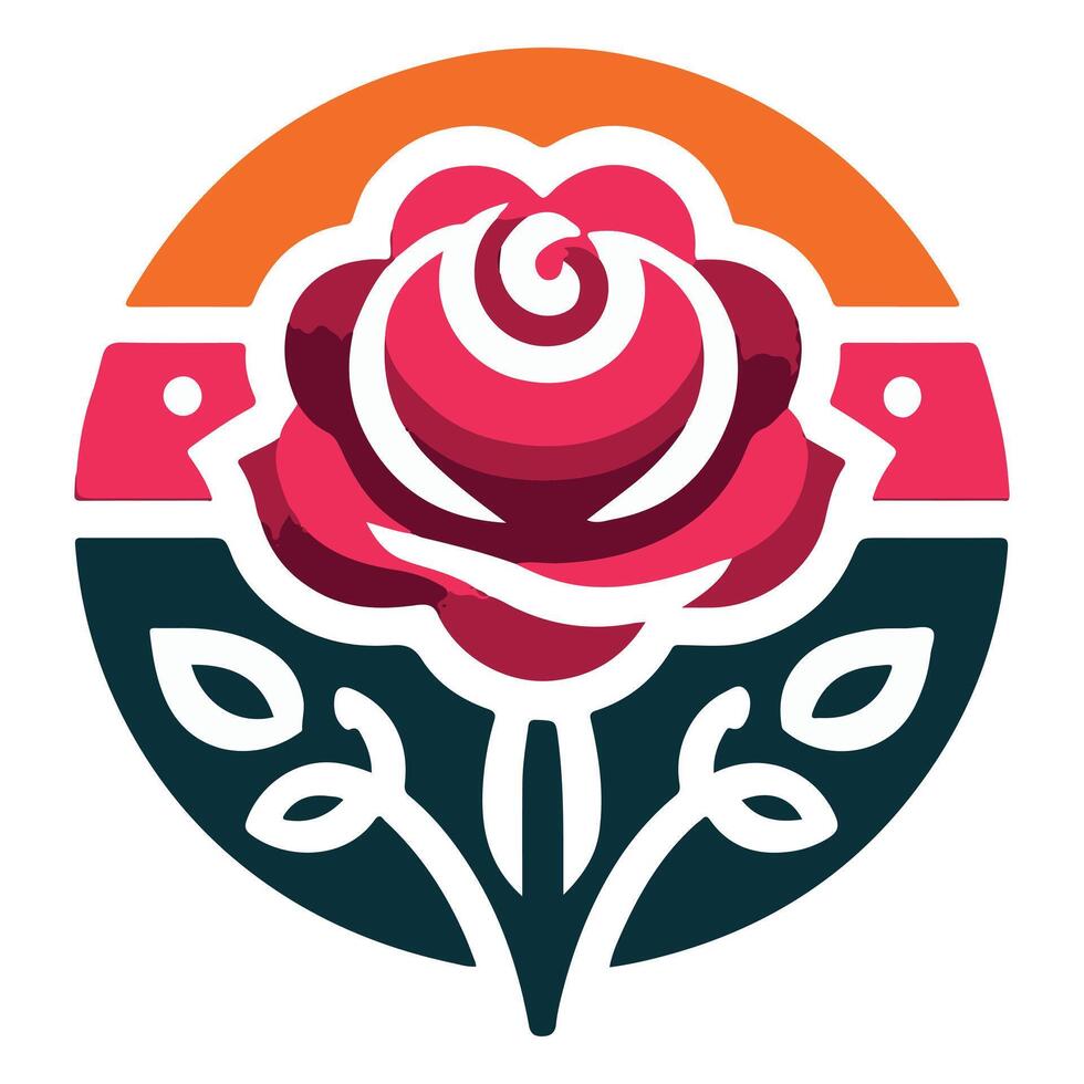 Classic Red Rose Illustration for Design and Art Purposes vector